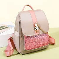 Fashion Student Backpack Korean Sequin Travel School Bag