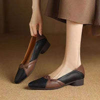 Women's Winter New Pointed-toe Low-cut All-match Leather Shoes