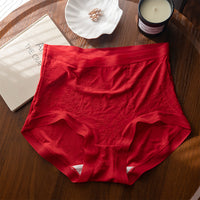 Female Lace High Waist Plus Size Fiberglass Antibacterial Underwear