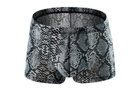 Men's Printed Leopard Snake Print Low Boxer Briefs