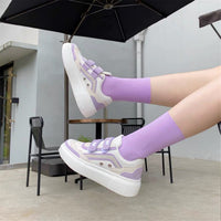Rainbow Marshmallow Platform White Shoes Women New Magic