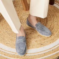 Men's Summer Casual Round Head Suede Shoes