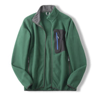 Quick Warm Quick Hot Velvet Men's Stand Collar Polar Fleece Jacket