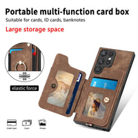 Suitable For S25Ultra Phone Case Anti-theft Swiping Fastened Ring Lanyard Card Holder