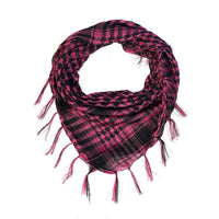 Network Silk Houndstooth Square Keffiyeh Military Fans Tactical Tassel Desert Scarf