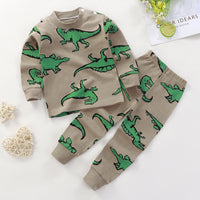 Boys And Girls Children's Underwear Suit Cotton Children Autumn And Winter Pajamas