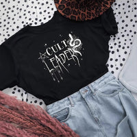 Printed Crew-neck Versatile American-style Casual Short-sleeve Top