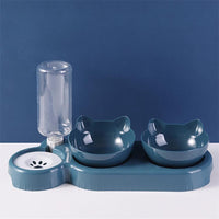 Protect Cervical Vertebrae And Prevent Overturning Double Food Bowl