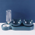 Protect Cervical Vertebrae And Prevent Overturning Double Food Bowl