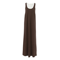 Vest And Nightgown Set Loose-fitting Long Dress Knitted