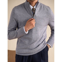 Half-turtleneck Long-sleeve Knit Sweater