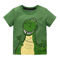 Summer Children's Cute Printed Embroidered Short-sleeved Cartoon T-shirt