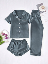 Long Pantssmooth-surface Womens Loungewear Set In French Style