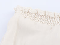 Summer European And American Style Laminated Decoration Midi Skirt Skirt