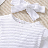 Children's Long-sleeved Jumpsuit Denim Suspender Skirt