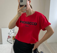 Women's Clothing Round Neck White Loose All-match Letters Printed Short-sleeved Top Outer Wear