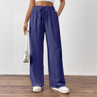 Bestseller Loose-fitting Pocketed Elastic-waist Wide-leg Pants