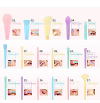 Makeup Brush Rainbow Color 17 PCs Macaron Color Series Full Set