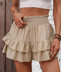 Women's Wide Leg Shorts Draping Versatile Casual