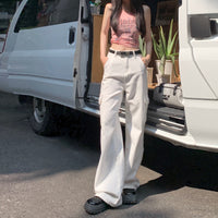 Dirty  Fashionable All-Match Workwear Wide-Leg Pants