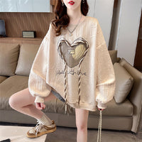 Korean Style Sense Of Design Niche Hooded Long-sleeved Sweater For Women