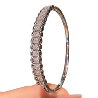 Starry Sky Zircon-Encrusted Bicolor Yellow And White Bracelet