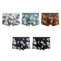 Men's Cotton Summer Breathable Letter Youth Cool Boxers