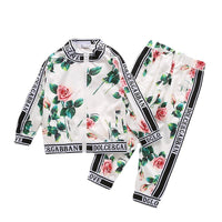 Girls Baby Fashion Zip Sweatshirt Set