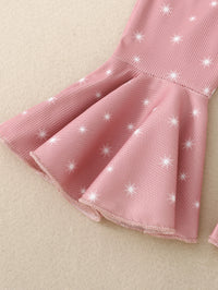Infant Chilren Waistcoat Bell-bottom Pants Suit