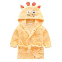 Boys And Girls Cartoon Animal Modeling Facecloth Bathrobe