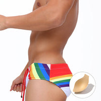 UXH Rainbow Sports Swim Briefs