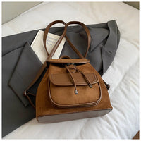 Preppy-style Commuter Backpack Fashionable And Vintage Travel Bag
