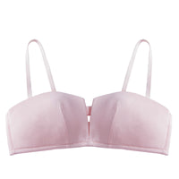 No steel ring thin section gathered bra female