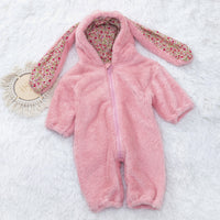 Cartoon Rabbit Baby Jumpsuit Plush Thickening