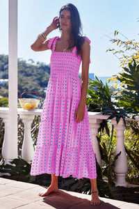 Womens Printed Long Slip Dress