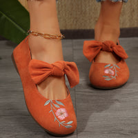Fashion Personalized Women's Bow Flat Work Shoes
