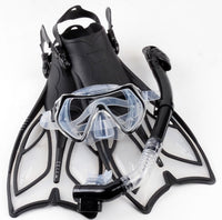 Snorkeling equipment diving three treasures full dry snorkel silicone myopia goggles