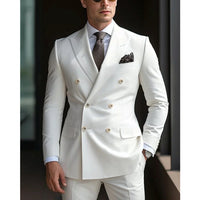 Men's Two-piece Suit Korean Style Slim Fit Business Best Man Casual Suit