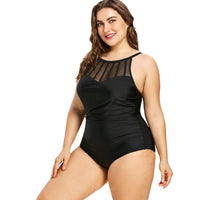 Plus size hot spring one-piece swimsuit