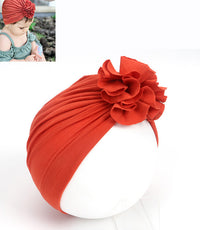 Pleated flower hat
