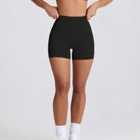 Peach Hip High Waist Running Training Shorts Hip Lifting Nude Feel