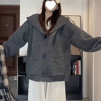 Korean Retro Thicken Lazy Style Knitted Sweater