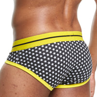 Fashion Men's Combed Cotton Star Briefs