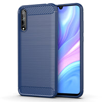 Brushed carbon fiber pattern silicone soft shell