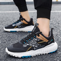 Round Toe Low-cut Flying Knit Men's Shoes