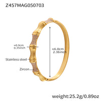 Oversized Bracelet With Irregular Geometric Diamond Accents