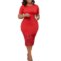 Plus Size Women's Temperament Ol Dress