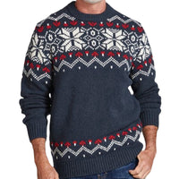 Autumn And Winter Round Neck Pullover Knitting Long Sleeve Brocade Sweater Men