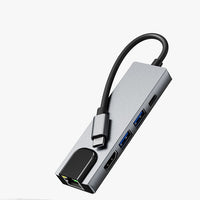 5-in-1 Type-c To HDMI Network Card USB Expansion Dock