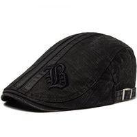 Men's Letter Beret Breathable Sun Hat